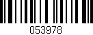 Código de barras (EAN, GTIN, SKU, ISBN): '053978'