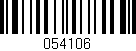Código de barras (EAN, GTIN, SKU, ISBN): '054106'