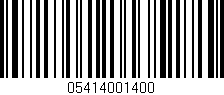 Código de barras (EAN, GTIN, SKU, ISBN): '05414001400'