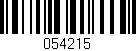 Código de barras (EAN, GTIN, SKU, ISBN): '054215'