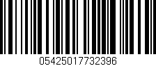 Código de barras (EAN, GTIN, SKU, ISBN): '05425017732396'