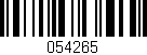 Código de barras (EAN, GTIN, SKU, ISBN): '054265'