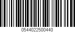 Código de barras (EAN, GTIN, SKU, ISBN): '0544022500440'