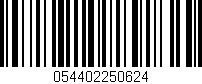 Código de barras (EAN, GTIN, SKU, ISBN): '054402250624'