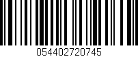 Código de barras (EAN, GTIN, SKU, ISBN): '054402720745'