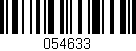 Código de barras (EAN, GTIN, SKU, ISBN): '054633'
