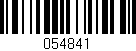 Código de barras (EAN, GTIN, SKU, ISBN): '054841'