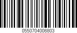 Código de barras (EAN, GTIN, SKU, ISBN): '0550704006803'