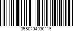 Código de barras (EAN, GTIN, SKU, ISBN): '0550704068115'