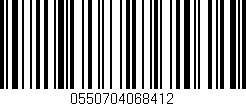 Código de barras (EAN, GTIN, SKU, ISBN): '0550704068412'