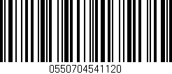 Código de barras (EAN, GTIN, SKU, ISBN): '0550704541120'