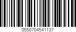 Código de barras (EAN, GTIN, SKU, ISBN): '0550704541137'