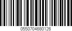 Código de barras (EAN, GTIN, SKU, ISBN): '0550704680126'