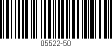 Código de barras (EAN, GTIN, SKU, ISBN): '05522-50'