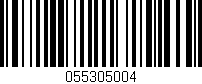 Código de barras (EAN, GTIN, SKU, ISBN): '055305004'