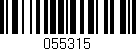 Código de barras (EAN, GTIN, SKU, ISBN): '055315'
