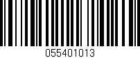 Código de barras (EAN, GTIN, SKU, ISBN): '055401013'