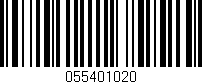 Código de barras (EAN, GTIN, SKU, ISBN): '055401020'