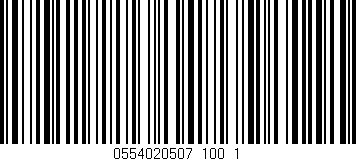 Código de barras (EAN, GTIN, SKU, ISBN): '0554020507_100_1'