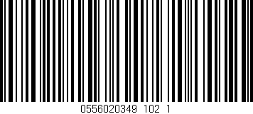 Código de barras (EAN, GTIN, SKU, ISBN): '0556020349_102_1'