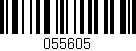 Código de barras (EAN, GTIN, SKU, ISBN): '055605'