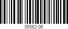 Código de barras (EAN, GTIN, SKU, ISBN): '05562-06'