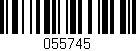 Código de barras (EAN, GTIN, SKU, ISBN): '055745'
