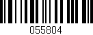 Código de barras (EAN, GTIN, SKU, ISBN): '055804'