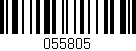 Código de barras (EAN, GTIN, SKU, ISBN): '055805'