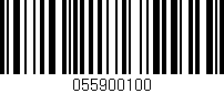 Código de barras (EAN, GTIN, SKU, ISBN): '055900100'