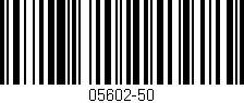 Código de barras (EAN, GTIN, SKU, ISBN): '05602-50'