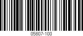Código de barras (EAN, GTIN, SKU, ISBN): '05607-100'