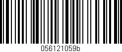 Código de barras (EAN, GTIN, SKU, ISBN): '056121059b'