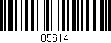 Código de barras (EAN, GTIN, SKU, ISBN): '05614'