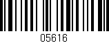 Código de barras (EAN, GTIN, SKU, ISBN): '05616'