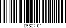 Código de barras (EAN, GTIN, SKU, ISBN): '05637-01'