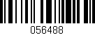 Código de barras (EAN, GTIN, SKU, ISBN): '056488'