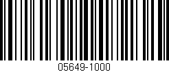 Código de barras (EAN, GTIN, SKU, ISBN): '05649-1000'