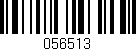 Código de barras (EAN, GTIN, SKU, ISBN): '056513'