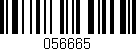 Código de barras (EAN, GTIN, SKU, ISBN): '056665'