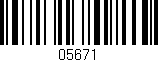 Código de barras (EAN, GTIN, SKU, ISBN): '05671'