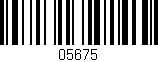 Código de barras (EAN, GTIN, SKU, ISBN): '05675'