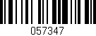 Código de barras (EAN, GTIN, SKU, ISBN): '057347'