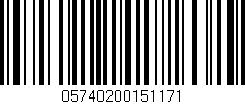 Código de barras (EAN, GTIN, SKU, ISBN): '05740200151171'