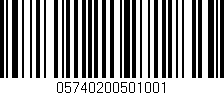 Código de barras (EAN, GTIN, SKU, ISBN): '05740200501001'