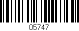 Código de barras (EAN, GTIN, SKU, ISBN): '05747'