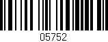 Código de barras (EAN, GTIN, SKU, ISBN): '05752'
