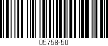 Código de barras (EAN, GTIN, SKU, ISBN): '05758-50'