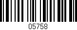 Código de barras (EAN, GTIN, SKU, ISBN): '05758'