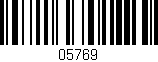 Código de barras (EAN, GTIN, SKU, ISBN): '05769'